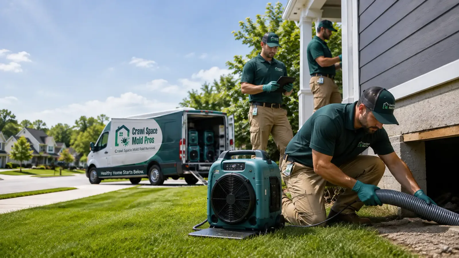 Crawl Space Mold Removal in Bradford, IA